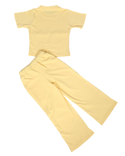 Girls Rib Knit Pant Set