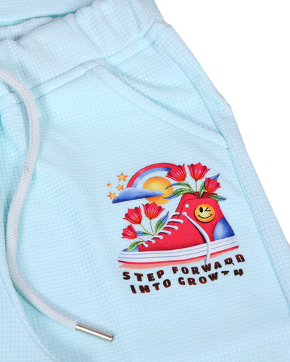 Girls Waffle Knit Pant Set