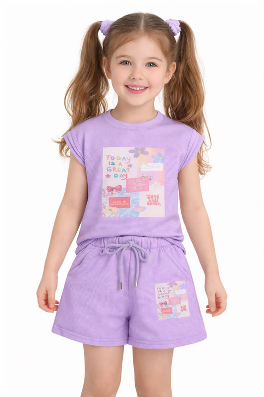 Girls Waffle Knit Nikar Set