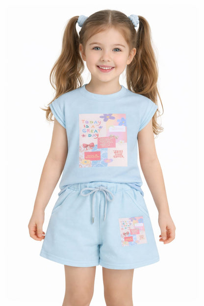 Girls Waffle Knit Nikar Set